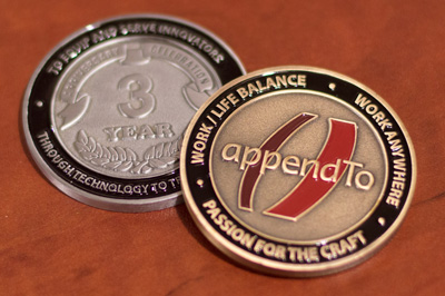 appendTo Challenge Coins